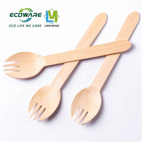 Disposable Wooden Cutlery Biodegradable Compostable Natural Birchwood