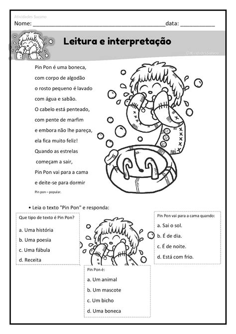 Textos Leitura Interpreta O E Ortografia S Escola Ef