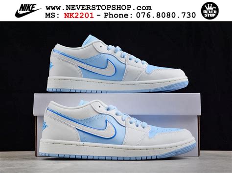 Giày NIKE AIR JORDAN 1 LOW REVERSE ICE BLUE cổ thấp ...