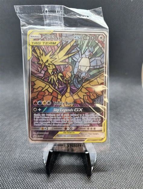 Moltres Articuno Zapdos Gx Tag Team Promo Sealed Sm Pokemon Hidden