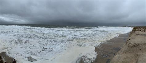 Northside Beach At Indian River Inlet Eroded Out From Hurricane Dorian