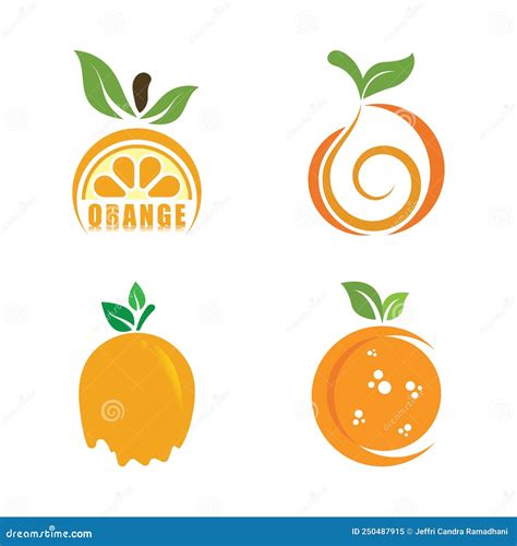 Orange Logo Design Stock Vector Illustration Of Curve