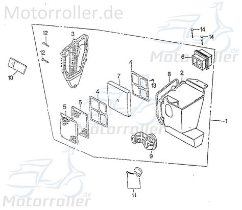 Motorroller Luftfilterdichtung für Roller Quad Buggy