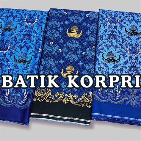 Jual Terbaru Bahan Kain Batik Seragam Korpri S Bahan Katun