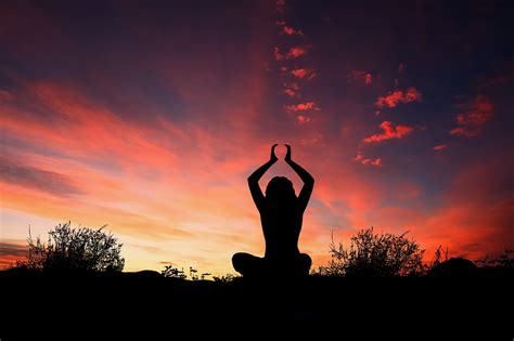 Sunset Yoga Silhouette Free Photo On Pixabay Pixabay