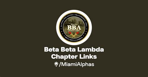 Beta Beta Lambda Chapter Links Instagram Facebook Linktree