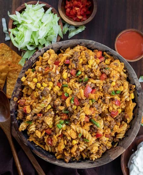 Taco Pasta Salad I Am Homesteader