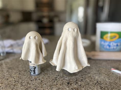 How To Make Diy Ghost Decorations Out Of Clay The Idea Room