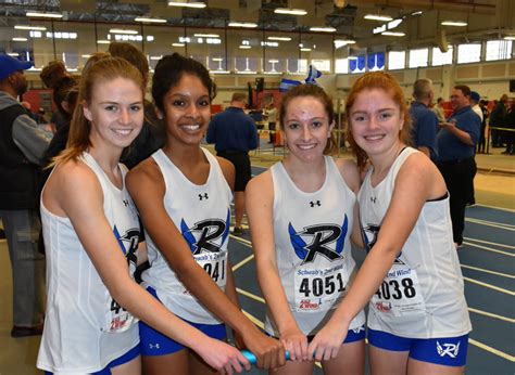 Girls Winter Track: Riverhead relay team breaks school record