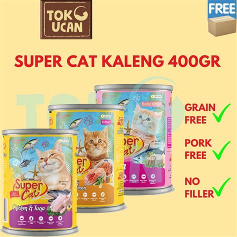 Jual Super Cat Kaleng Gr Kitten Adult Makanan Kucing Basah