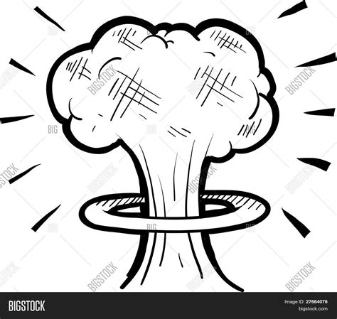 Mushroom Cloud Vector & Photo (Free Trial) | Bigstock