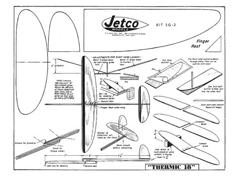 Printable Balsa Wood Glider Template