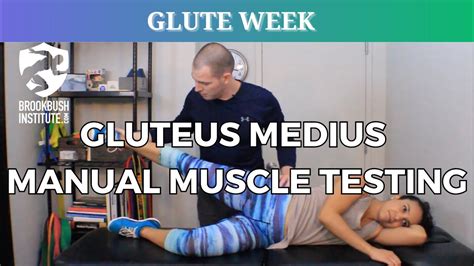 Gluteus Medius Manual Muscle Testing For An Active Population Youtube