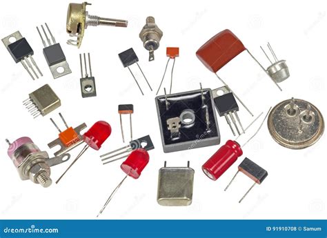 The Ic Radioelements Stock Photo Image Of Metal Circuit 91910708