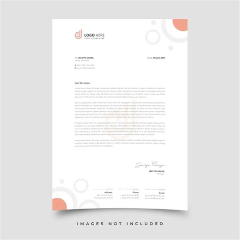 Premium Vector Letterhead Template