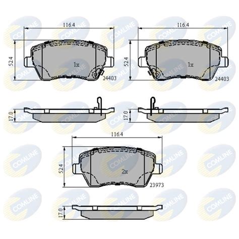 Comline Cbp Brake Pad Set For Sale Online Ebay