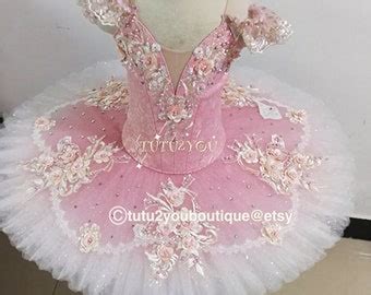 Pk Professional Pink Gold Lace Platter Ballet Tutu Yagp Etsy