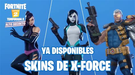 Fortnite Skins De X Force Ya Disponibles Cable Psylocke Y Domino