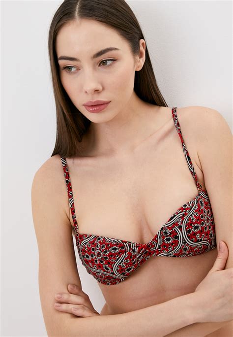 Лиф Superdry Boho Twist Bandeau Bikini Top цвет красный Mp002xw0ckts