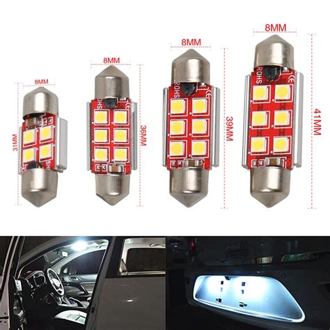 Pc C W Led C W Canbus Festoon Mm Mm Mm Mm Led Car Light Bulb