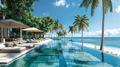 luxurious ocean paradise image luxury infinity pool