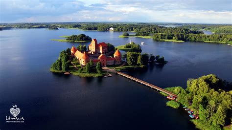 Castle Church Trakai Island Castle Lake Galvė Lithuania R Europe