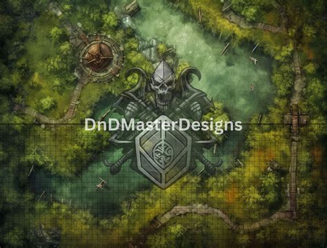 Dnd Swamp Battle Map Bundle 5 Dandd Digital Battlemaps Dungeons And Dragons Battle Maps Roll20