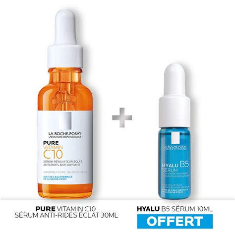 Coffret Soin Visage Sérum Anti Rides Eclat Pure Vitamin C10 Hyalu B5