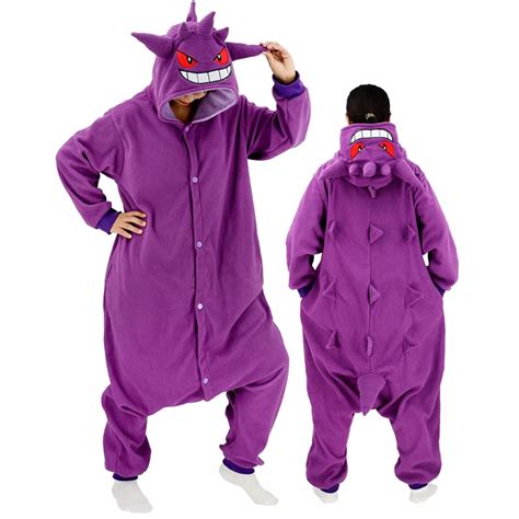 Gengar Costume Onesie Halloween Outfit Party Wear Pajamas