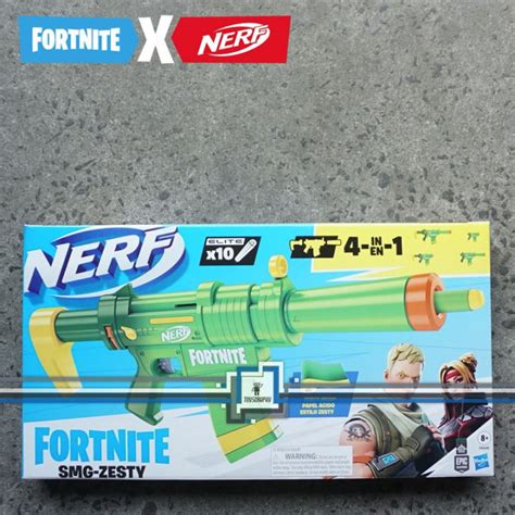 Nerf Fortnite SMG Zesty Blaster Nerf Fortnite Sniper With 10 Dart