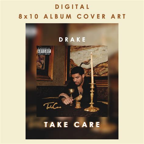 Drake Take Care 2011 Digital Album Cover Art | Etsy