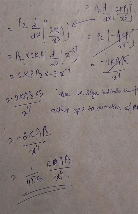 Two Point Dipoles Of Dipole Moment P And P Are At A Distance X From