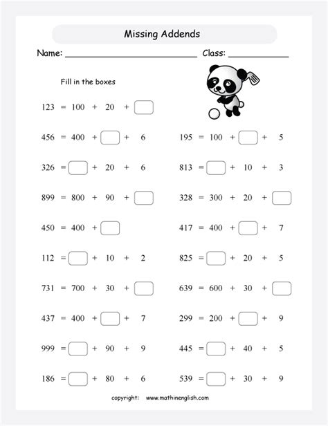 Expanded Notation Worksheets