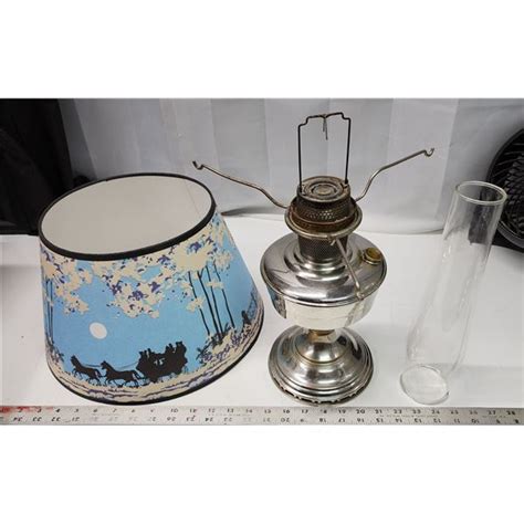 Aladdin Lamp With Parchment Shade No Cracks Or Tears Schmalz Auctions