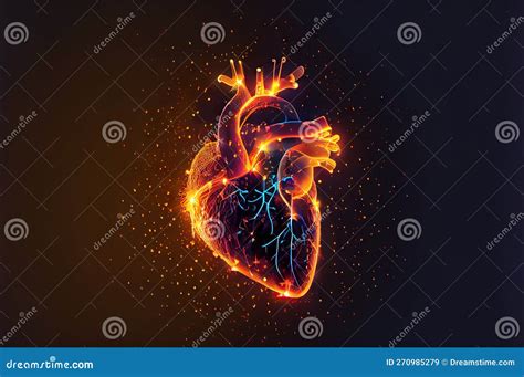 Illustration of the Neon Heart Stock Illustration - Illustration of ...