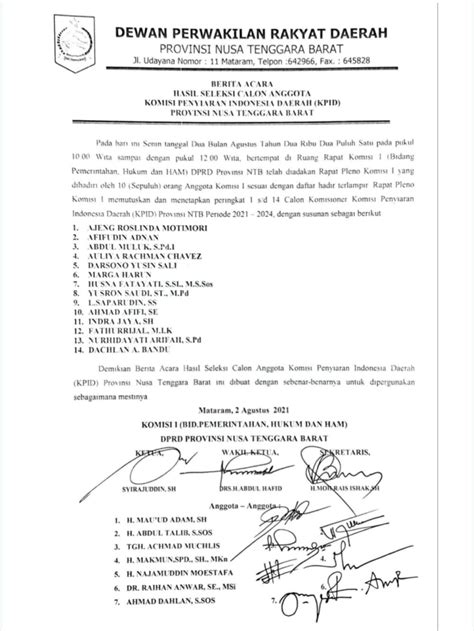 Detail Contoh Berita Acara Pelantikan Koleksi Nomer 40