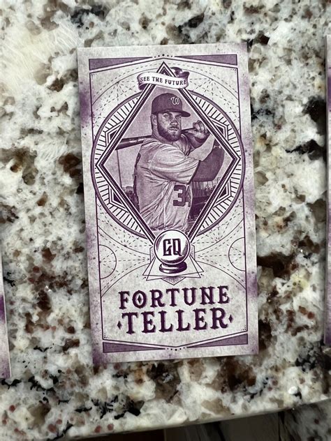 Topps Gypsy Queen Mini Fortune Teller Card Nationals Bryce Harper