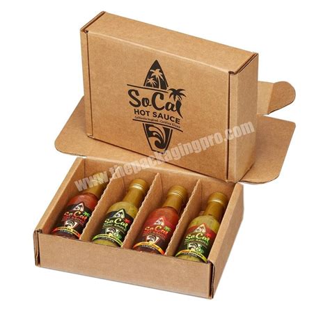 Custom Luxury Hot Sauce Packaging Shipping Box