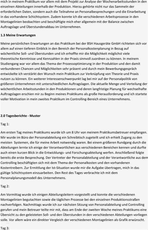 Vorlage Praktikumsbericht Sch Nste Muster Praktikumsbericht Pdf