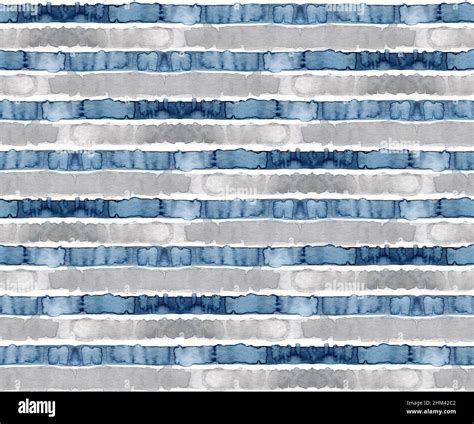 Watercolor pattern of gray and indigo stripes background, striped ...