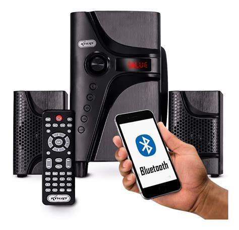 Mini System Bluetooth Home Theather Caixa De Som Knup Usb Fm BREVISTORE