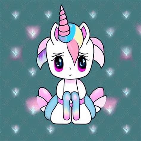 Creepy Kawaii Cute Unicorn Anime Graphic Creative Fabrica