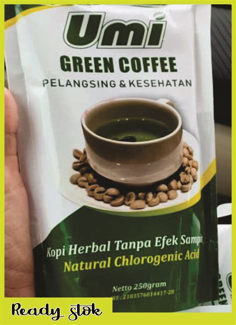 50 Biji Kopi UGC UMI GREEN COFFEE Kopi Pelangsing Original Lazada