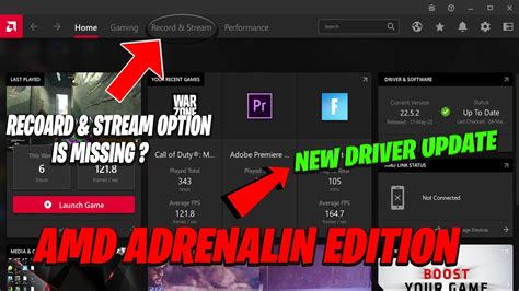 How To Fix AMD Radeon Software Record Stream Option Is Missing ANY