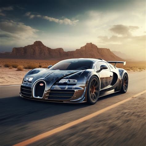 Premium AI Image | The Bugatti Veyron Super Sport the World's Fastest ...