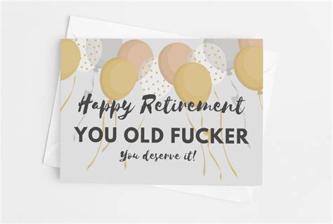 Funny Retirement Card - Etsy