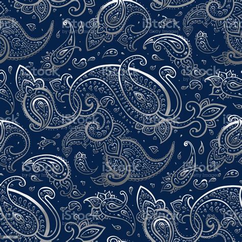 Paisley Beautiful Golden Seamless Background Stock Illustration