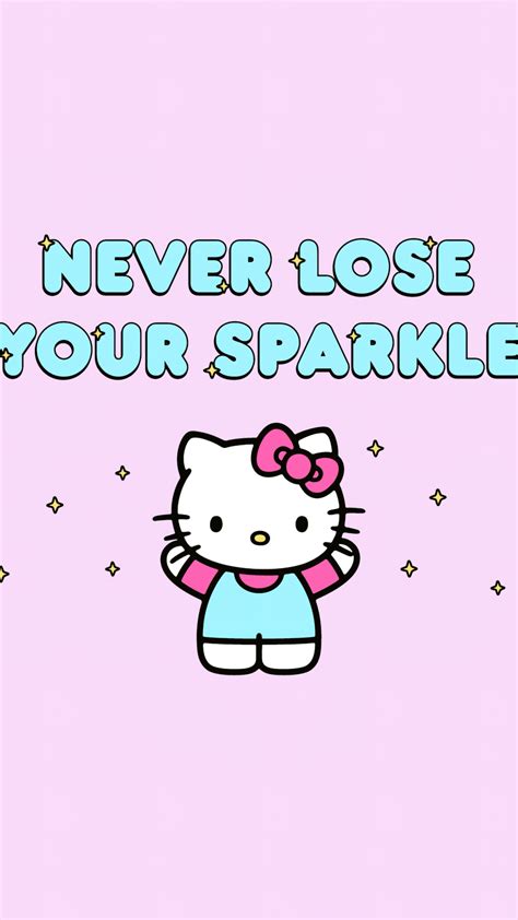 Never Lose Your Sparkle Wallpaper 4k Hello Kitty Background