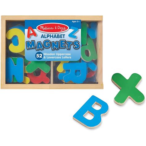 Melissa Doug Wooden Alphabet Magnets In A Box Uppercase And