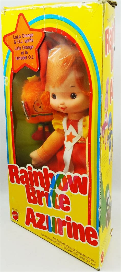 Rainbow Brite Mattel Doll Lala Orange O J Sprite Box